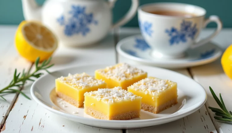 Lemon coconut bars