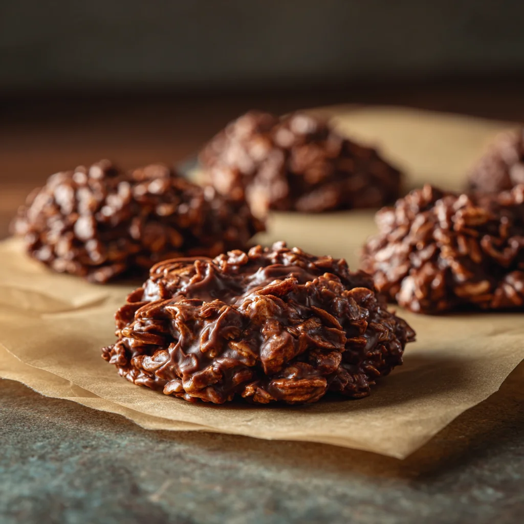 no bake cookies without peanut butter on wax paper