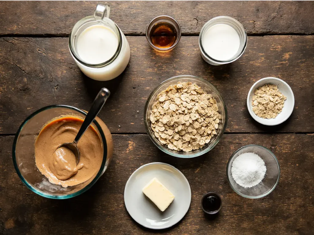 No Bake Peanut Butter Oatmeal Cookies (1)