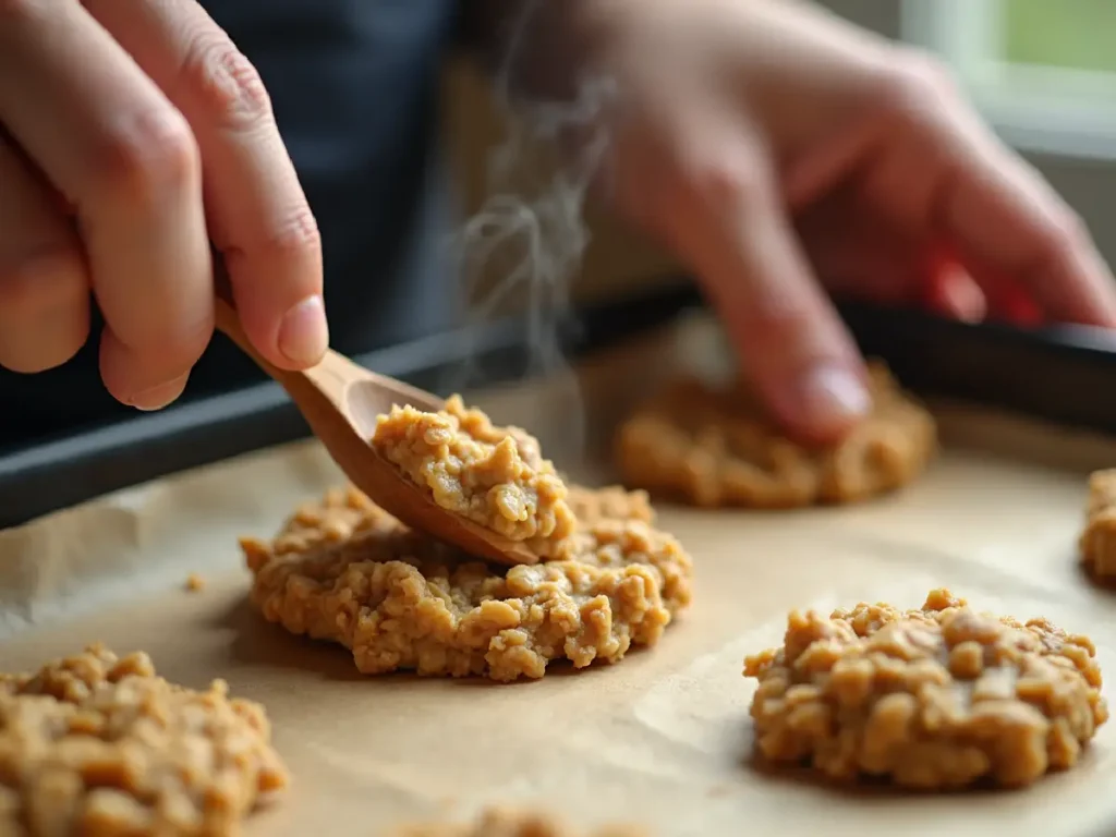 No Bake Peanut Butter Oatmeal Cookies (2)