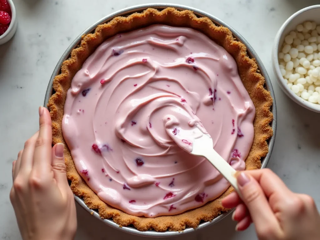 No Bake Frozen Yogurt Pie with Fruit (2)